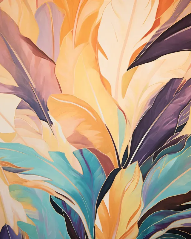 Leafy Pattern Paintings