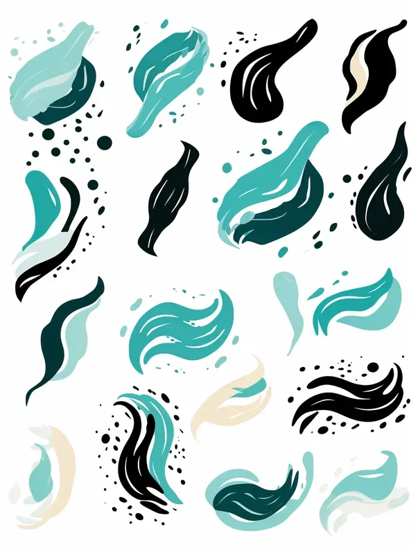 Sets Of Brush Strokes