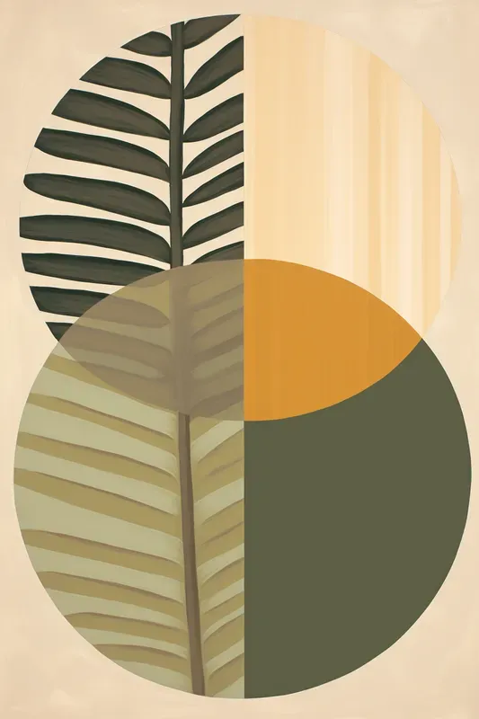 Natural Tropical Leaf Posters