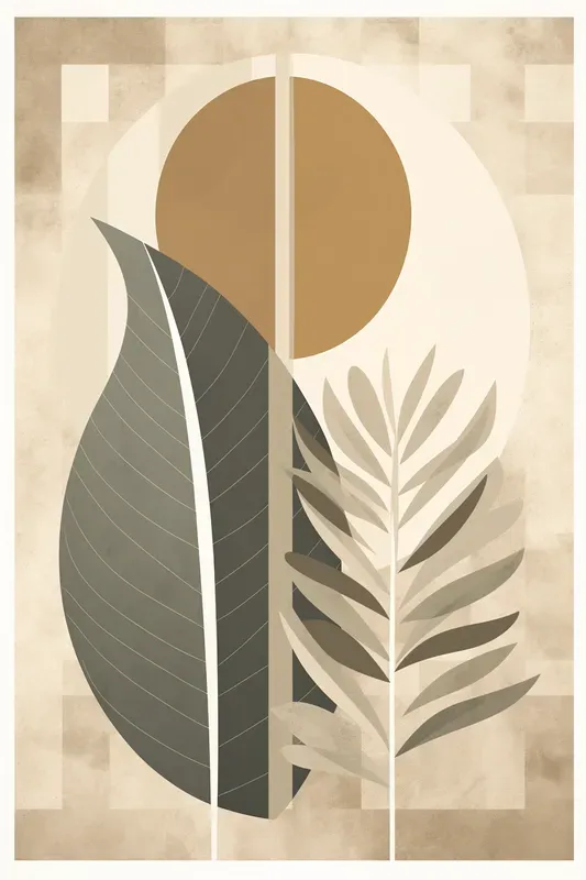 Natural Tropical Leaf Posters