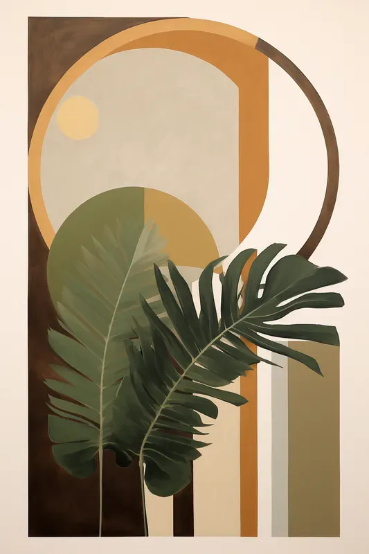 Natural Tropical Leaf Posters