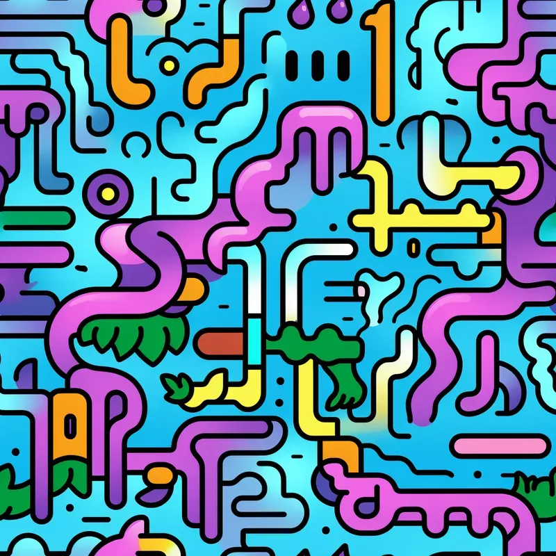 Simple Aesthetic Doodle Patterns