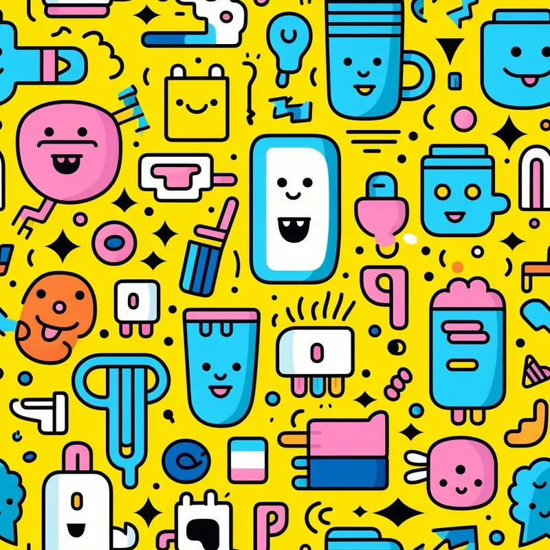 Simple Aesthetic Doodle Patterns
