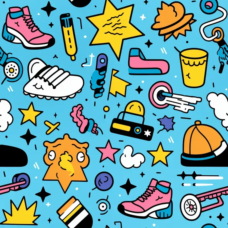 Simple Aesthetic Doodle Patterns