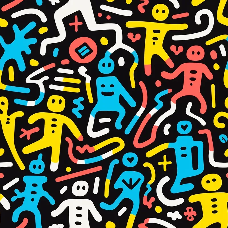 Simple Aesthetic Doodle Patterns