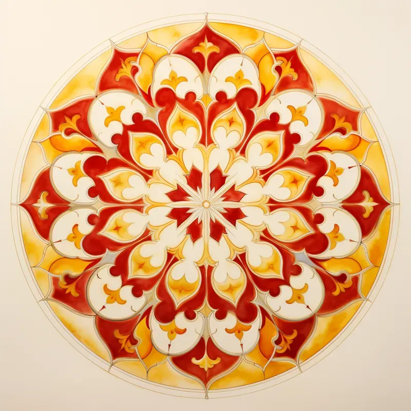 Watercolor Arabesque Paintings