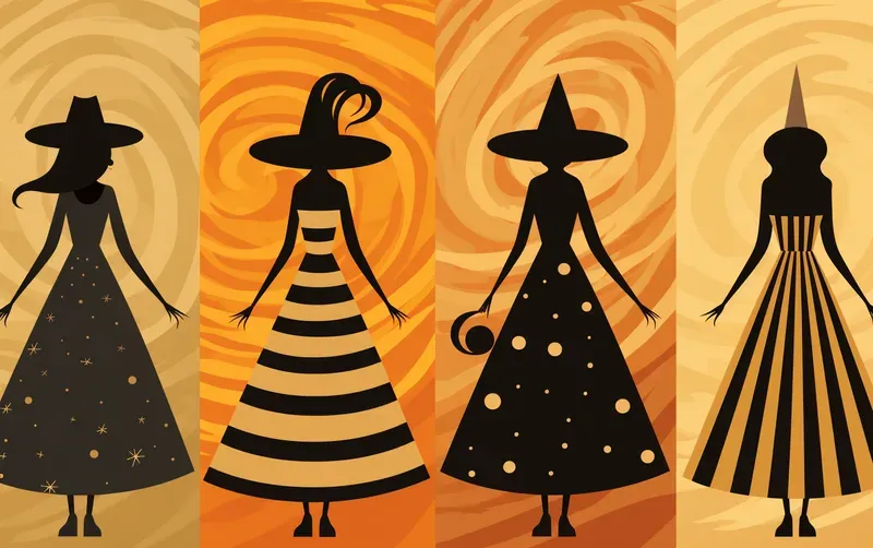 Halloween Witch Pattern Backgrounds