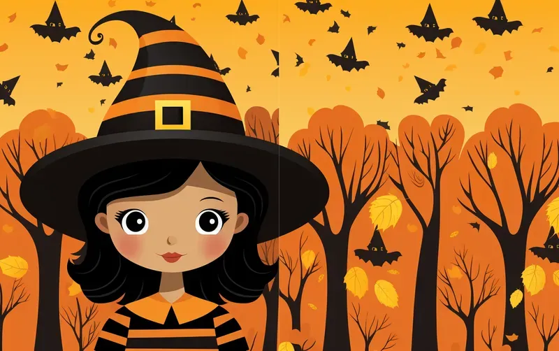Halloween Witch Pattern Backgrounds