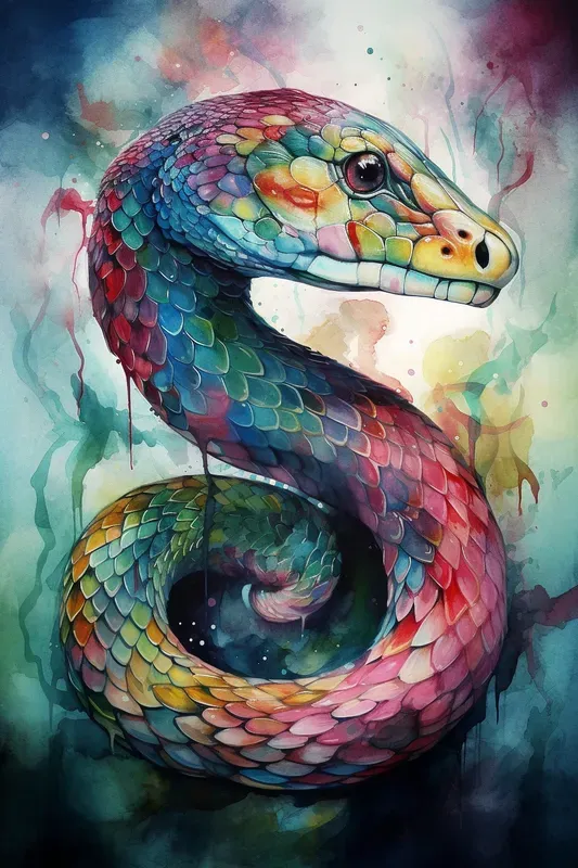 Watercolor Embroidery Paintings