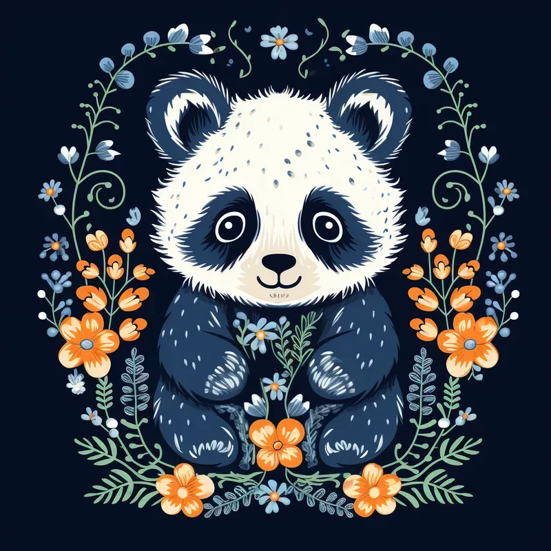 Embroidery Flat Designs