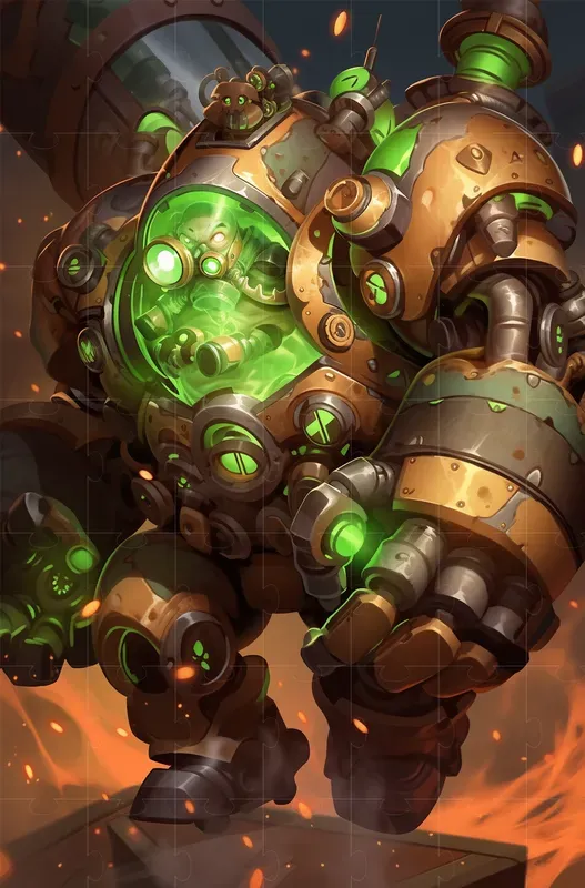 Cartoon Steampunk Mecha Armors