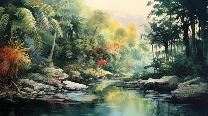 Watercolor Landscape Illustrations