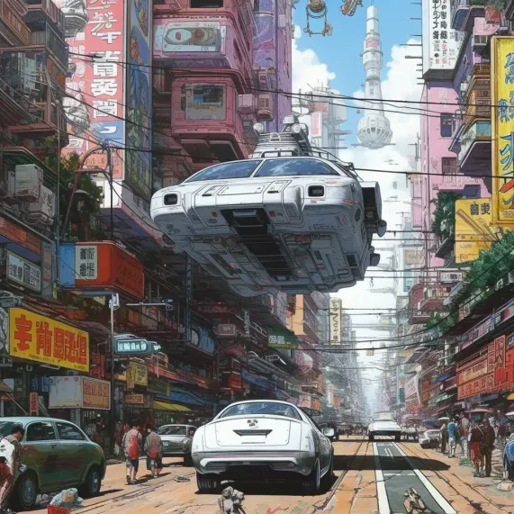 Futuristic Comics City Landscapes