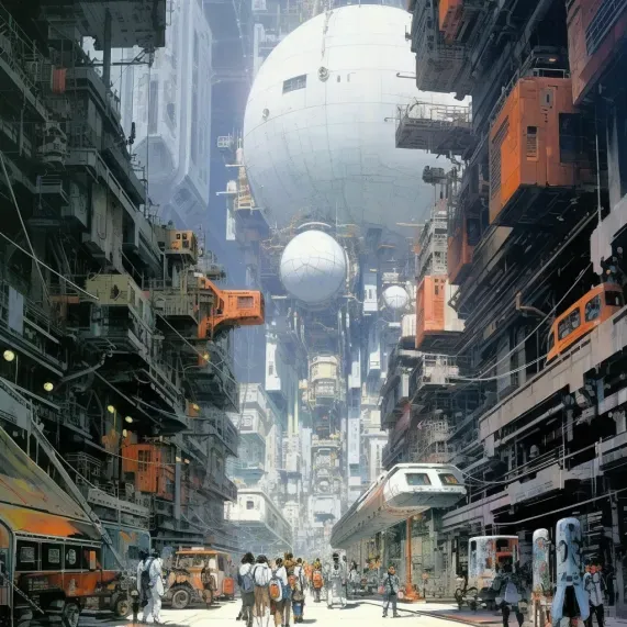 Futuristic Comics Space Landscapes