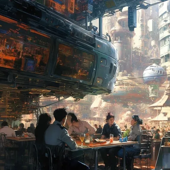 Futuristic Comics Space Landscapes