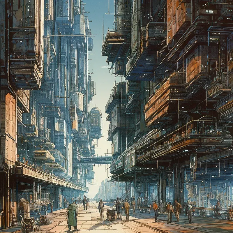 Futuristic Comics Space Landscapes