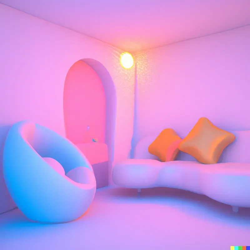 Dreamy Space Age Interior Design
