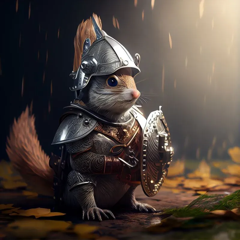 Knights Animals With Metal Armors