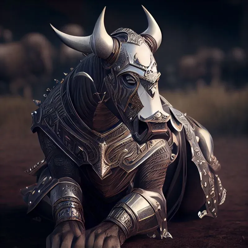 Knights Animals With Metal Armors