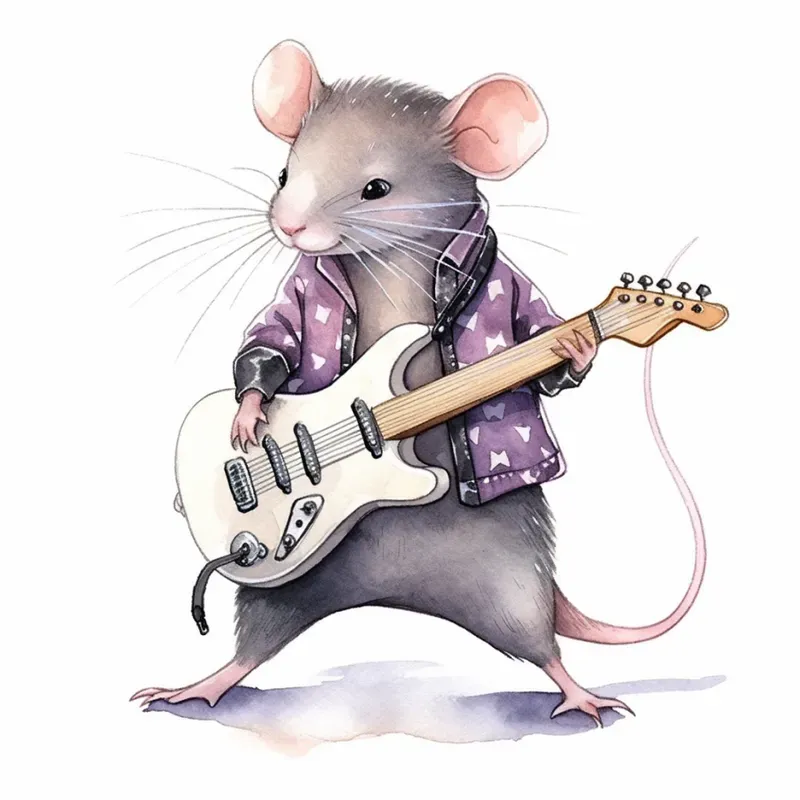 Cute Watercolor Animal Characters