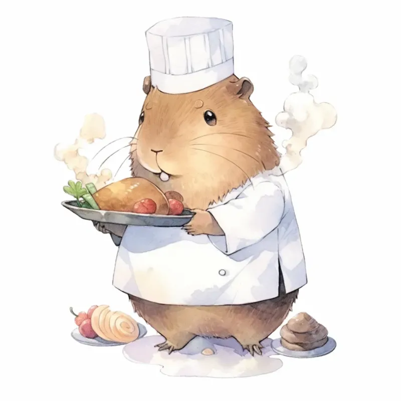 Cute Watercolor Animal Characters