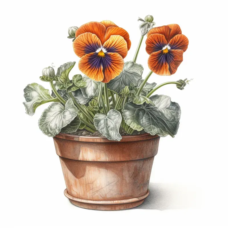 Watercolor Flower Drawing Illustrations