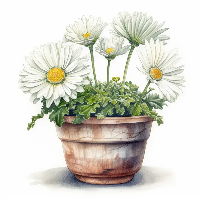 Watercolor Flower Drawing Illustrations