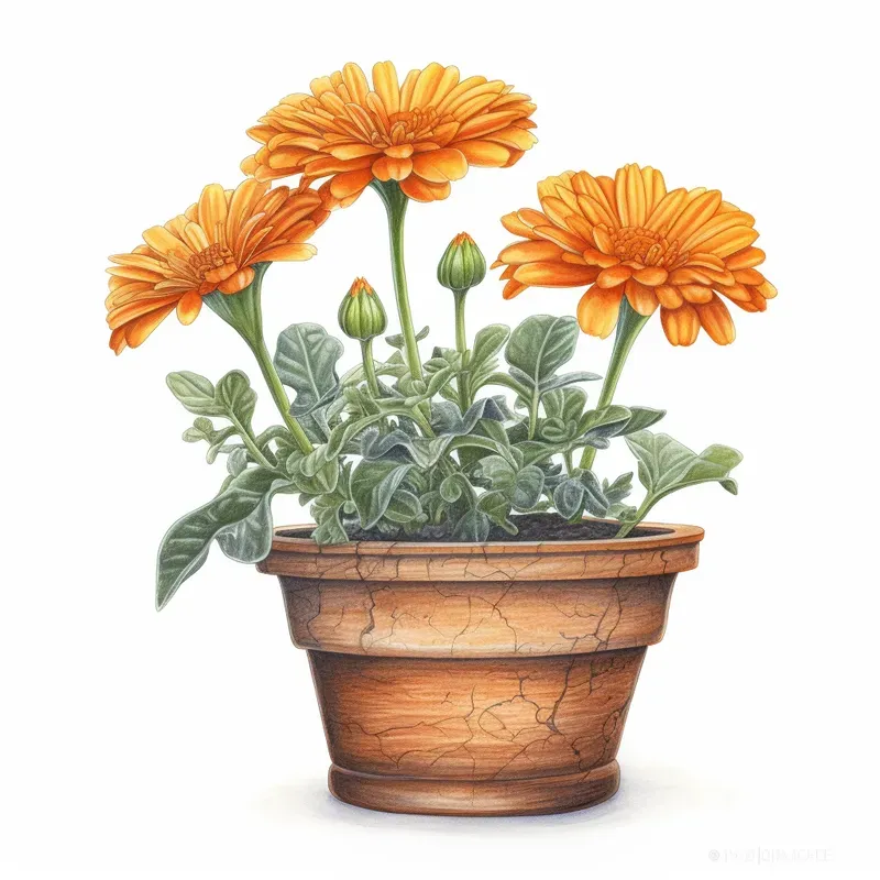 Watercolor Flower Drawing Illustrations