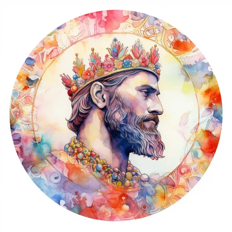 Circular Portraits Watercolor Cliparts