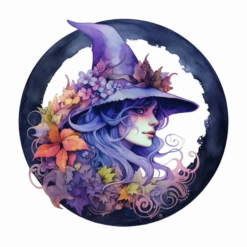 Circular Portraits Watercolor Cliparts