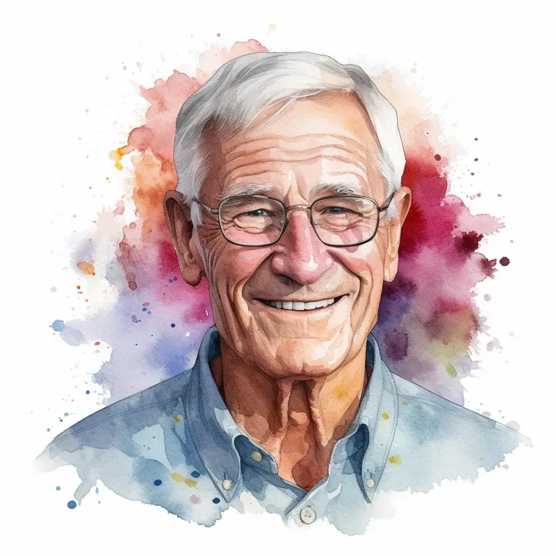 Watercolor Portraits Cliparts Characters