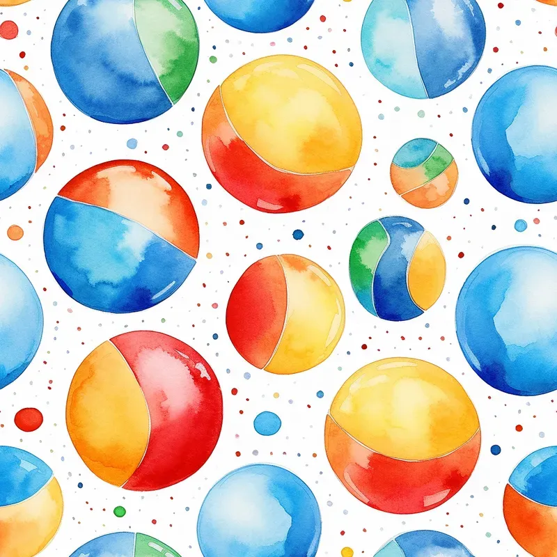 Summer Watercolor Seamless Patterns Art