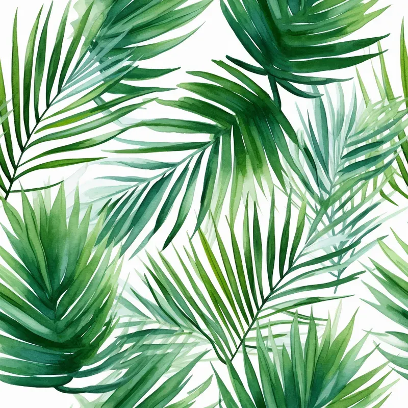Summer Watercolor Seamless Patterns Art