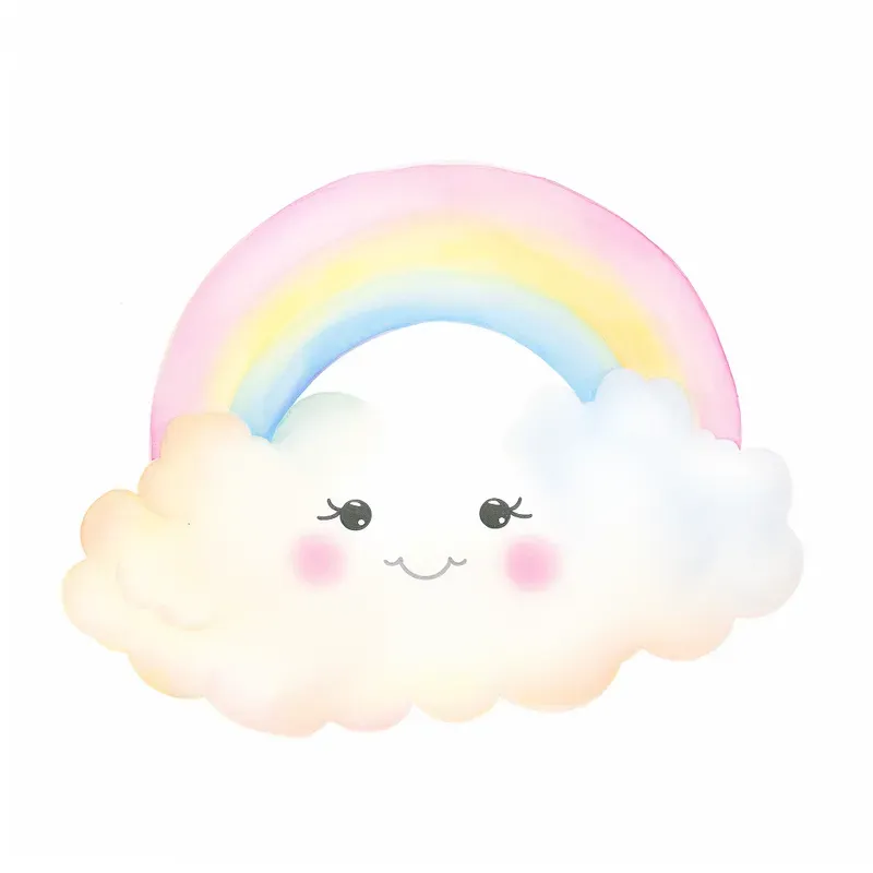 Kawaii Watercolor Clipart Illustrations