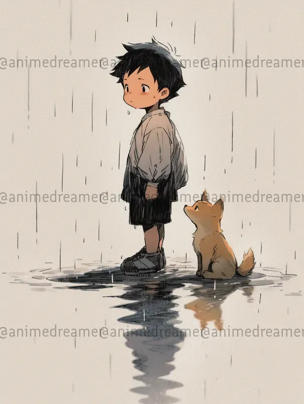 Ink Tales Style Paintings Childhood