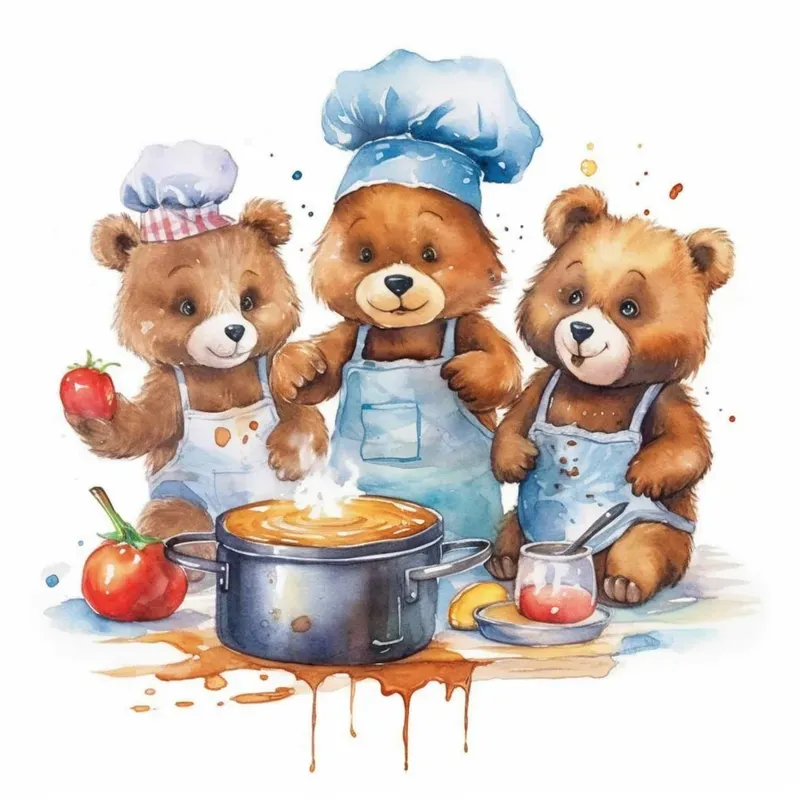 Cartoon Animal Watercolor Illustrations