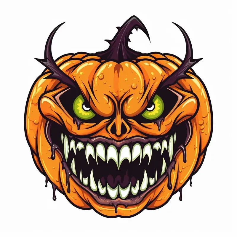 Scary Cartoon Halloween Illustrations