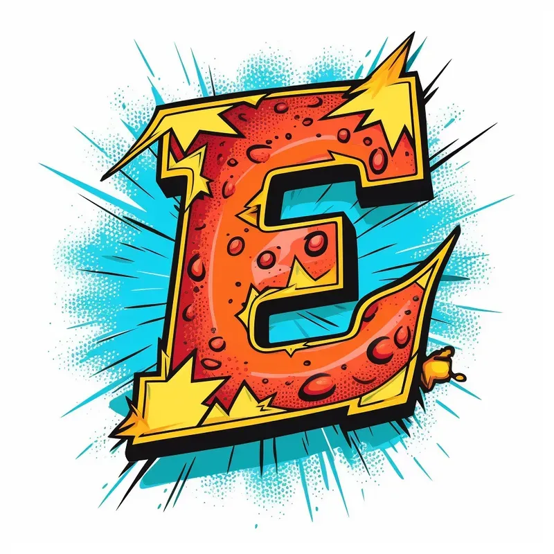 Comic Alphabet Logo Letters