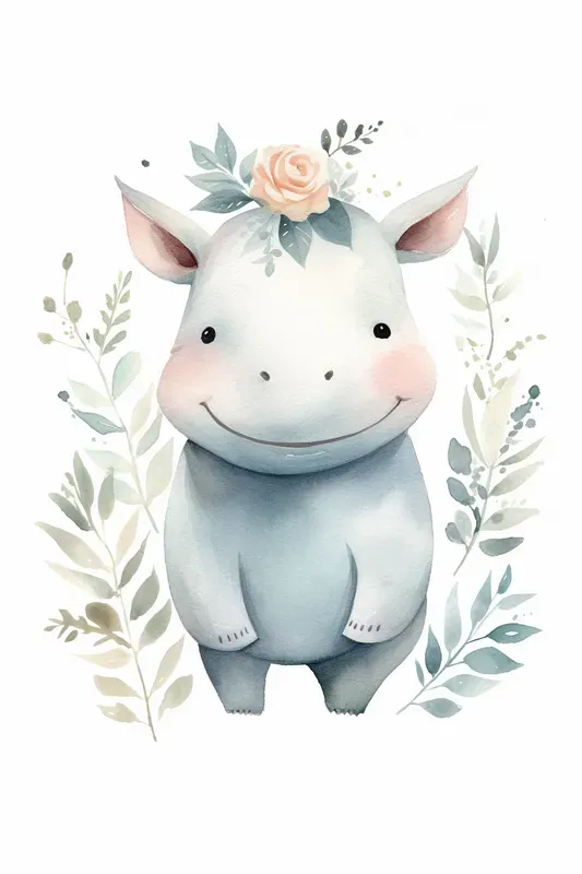 Boho Watercolor Animal Art