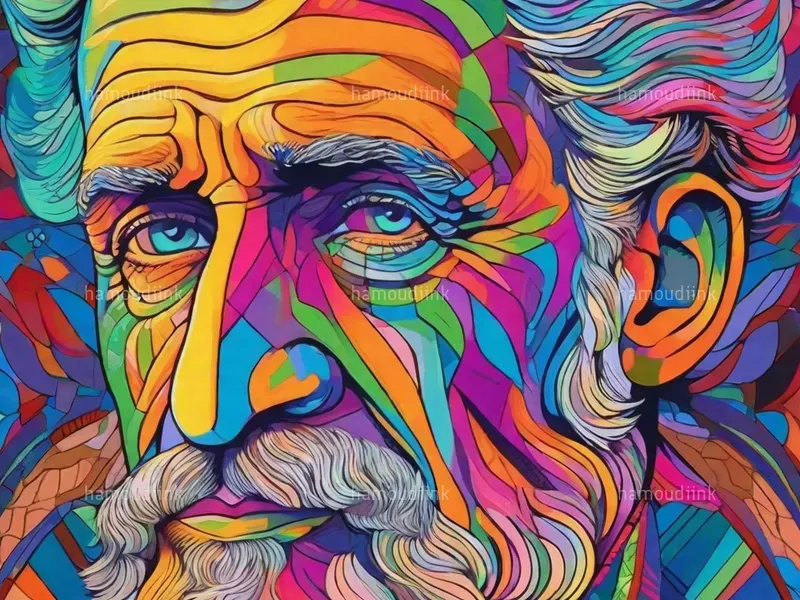 Colorful Bold Line Art