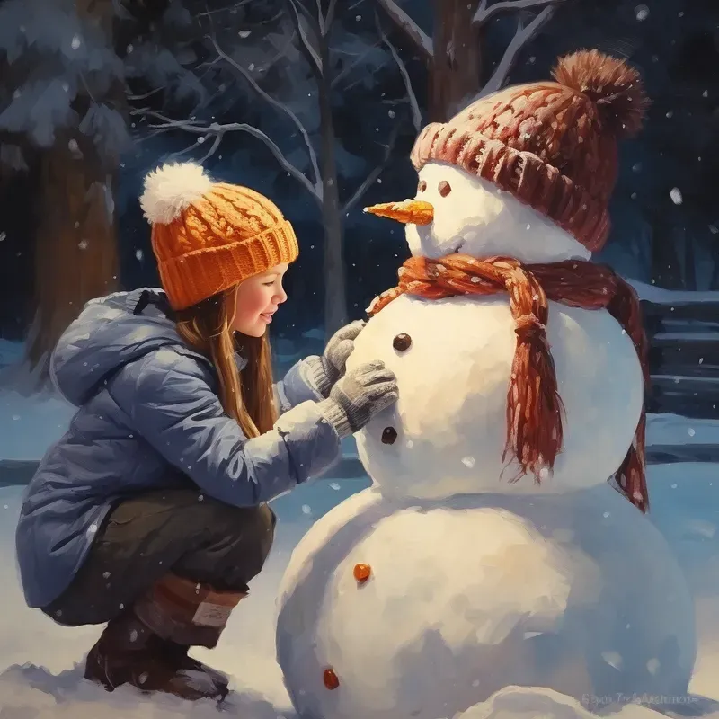 Vintage Christmas Oil Paintings