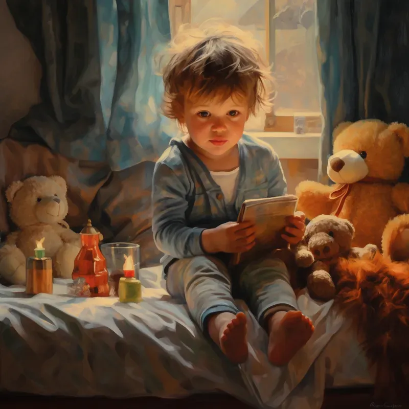Vintage Christmas Oil Paintings