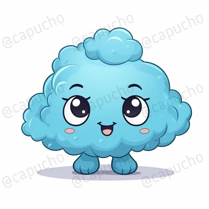 Cute Objects With Cartoon Faces