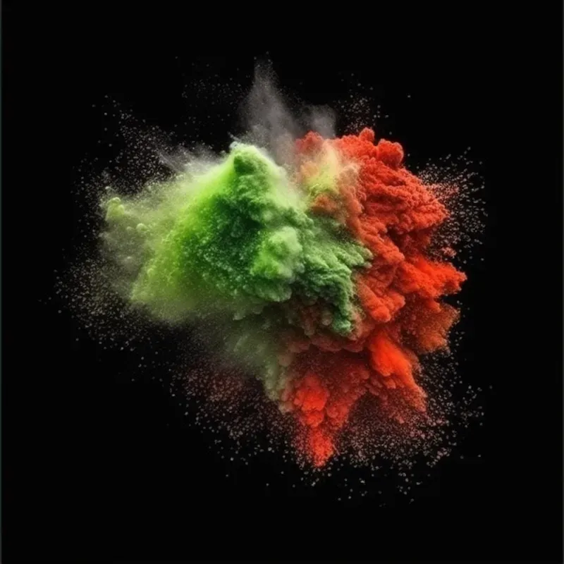 Colorful Dust Explosions