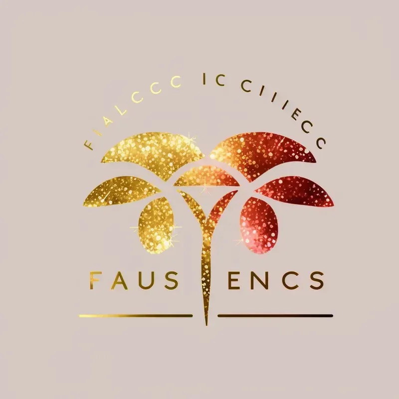Hand-drawn Logos Metallic Luxury Gold