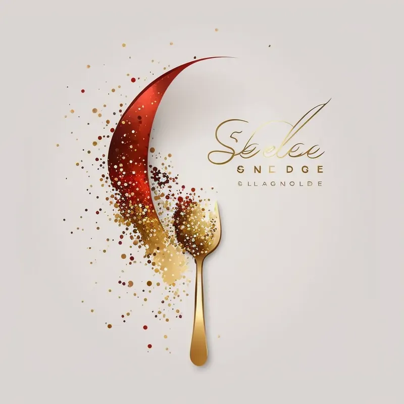 Hand-drawn Logos Metallic Luxury Gold