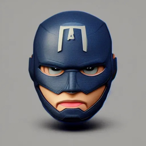 3D Masked Character Heads