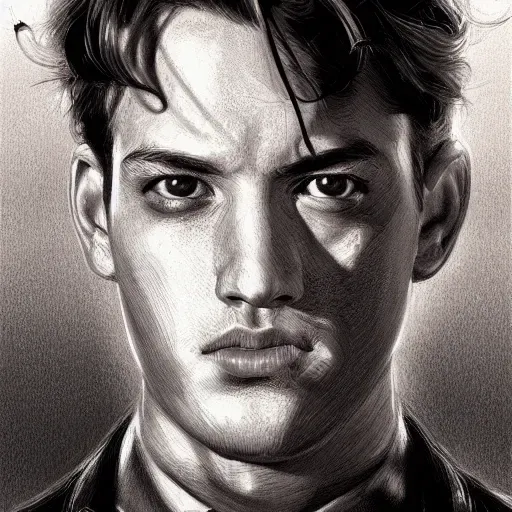 Male Face Sketches