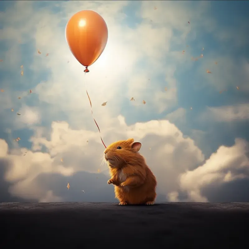Cute Animals With Balloons