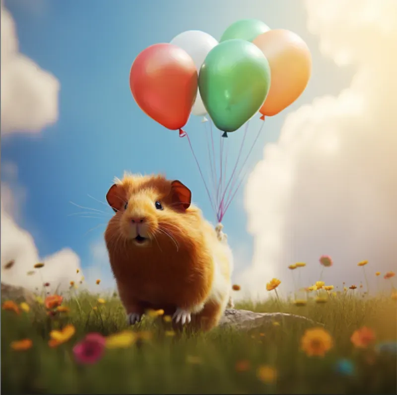 Cute Animals With Balloons
